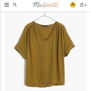 Madewell drapey blouse